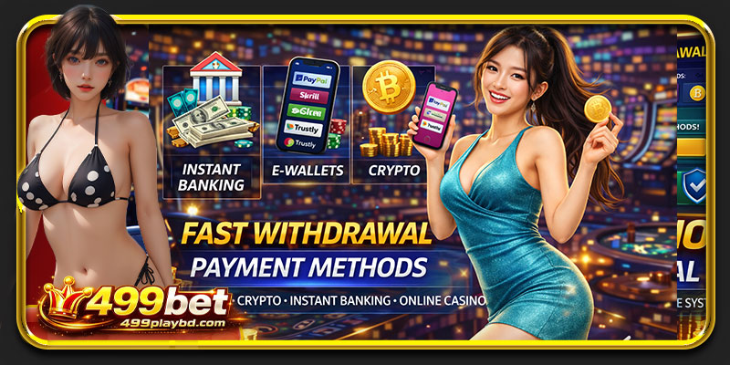 fast withdrawal payment methods e-wallet crypto instant banking online casino