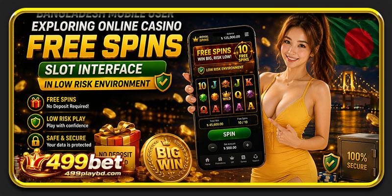 focused Bangladesh user carefully using online casino free spins during controlled gameplay session